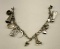 Sterling Silver Charm Bracelet With 11 Charms