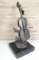 Bronze Fiddle Statue