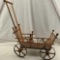 Antique Ball & Stick Toy Doll Carriage