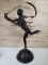 Bronze Nude Ribbon Dancer Statue