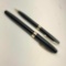 Sheaffer 800 Black Fountain Pen & Pencil Set c1962-1964