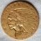 1912 US Gold Quarter Eagle $2.50 coin