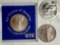 3 US .999 Silver Eagle 1 Troy Oz Bullion Coins - 1987, 1992 Presentation and Littleton 1992 UNC-63
