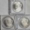 3 Morgan San Francisco Mint Silver Dollars - NM/MS/UNC - 1878-S, 1879-S and 1881-S