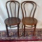 Two Vintage Bentwood Cafe Chairs after Thonet