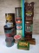 13 Vintage Advertising Tins & 1 Plastic Graham Cracker Container