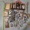 Tray Lot Of Icons, Nativity, and Crosses