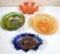 4 Pcs. Carnival Glass - Northwood Poppy, Grape and Cable, Octet and More