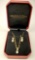 Michael C. Fina 14K Yellow Gold, Diamond & Pearl Earring and Pendent Set