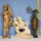 Neoclassical Style Metalware Guard, Fancy Urn and Santini St George and The Dragon Statues