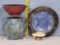 Rookwood, Fulper and Blended Glaze Art Pottery and Mushroom Flower frog