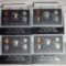 4 San Francisco Silver Proof US Mint Sets - 1992, 1993, 1996 and 1998