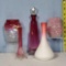 5 Pcs Victorian Cranberry and Related Glass