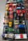 17 Die Cast Cars, 1 Plastic Race Car & 2 Race Car Liquor Decanters Out Of Boxes