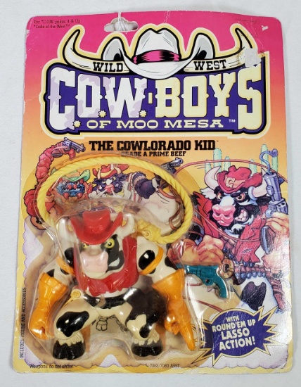 1991 Wild West Cowboys of Moo Mesa The Cowlorado Kid in Orig. Bubble Packaging