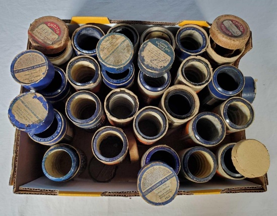 23 Edison Blue Amberol and Gold Moulded Cylinder Records