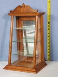 Antique Golden Oak Counter Top Display Case for Zeno Gum, 1900-1910