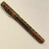 Vintage Waterman's Ideal Model 94. Olive Ripple, Wood Grain Fountain Pen
