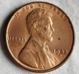 1933-D MS67 BU Full Mint Red Cent Penny