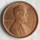 1919-D MS 65 BU Lincoln Memorial Cent with Nice Luster