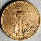 1914-D US Double Eagle $20 Gold Coin