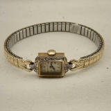 14K Gold and Diamonds 1945 Longines Ladies Wrist Watch