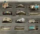 9 Sterling Silver Rings