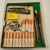 Lot Of Vintage Fountain Pens And Nibs