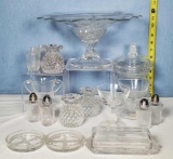 17 Heisey Plantation Glass Serving Pieces