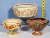 3 Pcs of Roseville Donatello and Florentine Art Pottery