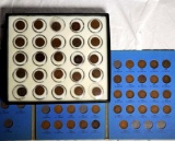 53 Indian Head Small Cents in Album and Display Tray
