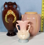 Art Pottery Vases Included Peters and Reed and Hull