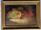 G. W. Whitaker Petite Antique Oil on Canvas Still Life