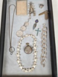 Tray of Vintage Sterling Silver Jewelry incl. Los Castillo