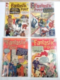 4 Silver Age 1962 & '63 Fantastic Four Marvel Comic Books incl. Issue #6