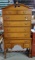 1940's Cherry Single Highboy by Baker Furniture Company