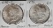2 Morgan Silver Dollars - NM/MS/UNC - 1898 and 1898-O
