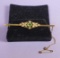 Victorian 9k Gold Bar Pin