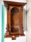 Cute Antique Wood Clock Case Converted to Hanging Curio Cabinet