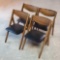Mid Century Modern Stakmore Folding Chairs