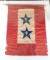 Antique 2 Star Red White And Blue Military WWI Service Flag