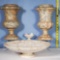 Marble and Alabaster Lamp Base Urns, Compote and More