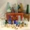 Lot Of Vintage And Antique Bottles, Miniature Perfume, and Hand Painted and Decorated Boxes