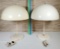 Pair of 1970's TSAO Designs Mushroom Shape Table Lamps