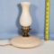 Fenton 1930s G-70 Floral Embossed Pancake Lamp