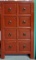 Red 8 Drawer Storage Cabinet