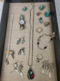 Native American Sterling Silver Jewelry Lot