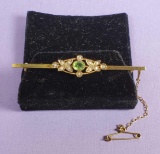 Victorian 9k Gold Bar Pin