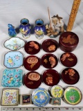 Petite Cloisonne, Lacquer and Enamel Ware and other Asian Collectibles