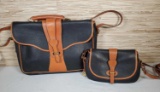 Dooney and Bourke Black Leather Crossbody Bag with Matching Tablet Case